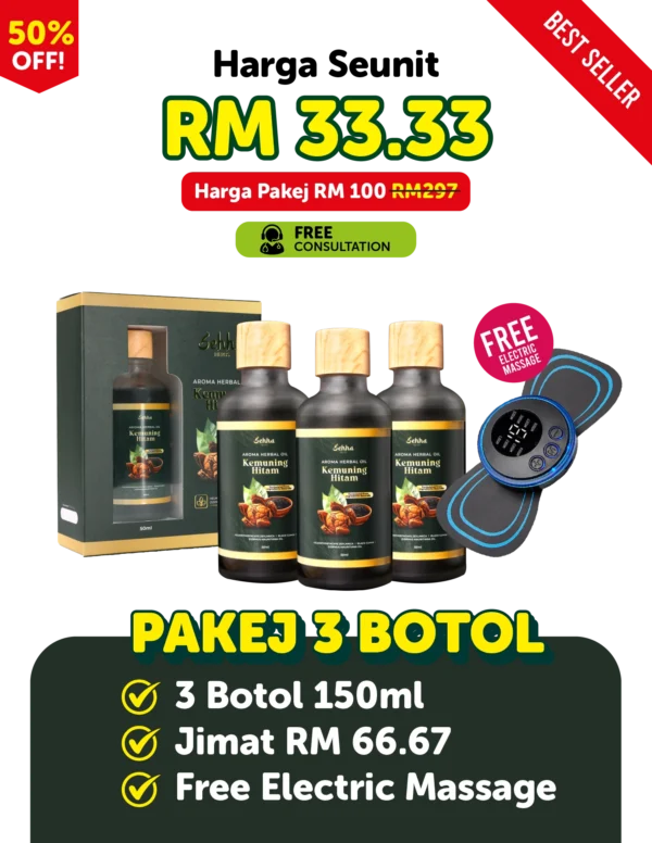 Minyak Sehha 100ml 3 Botol
